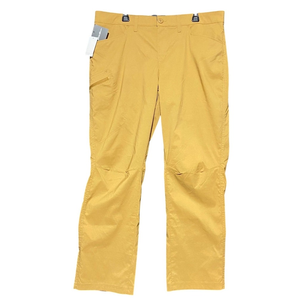 Eddie Bauer Rainier Pants Mens 38x32 Burlwood Straight Fit Hiking EM42WB300P NEW